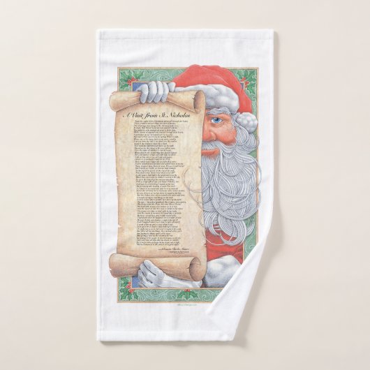 Weihnachtsmann Badhandtuch Set (Handtuch)