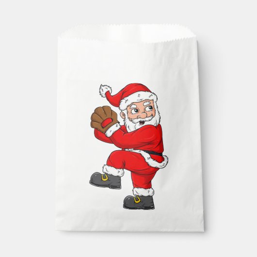 Weihnachtsmann Baseball Catcher Boys Girls Geschenktütchen (Vorderseite)