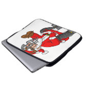 Weihnachtsmann Baseball Catcher Boys Girls Laptopschutzhülle (Vorne Knopf)