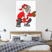 Weihnachtsmann Baseball Catcher Boys Girls Leinwanddruck (Insitu (Schlafzimmer))