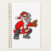 Weihnachtsmann Baseball Catcher Boys Girls Planer (Vorderseite)