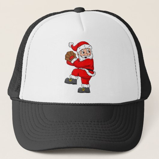Weihnachtsmann Baseball Catcher Boys Girls Truckerkappe (Vorderseite)