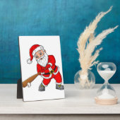 Weihnachtsmann Baseball Pitcher Boys Kinder T Fotoplatte (Seite)