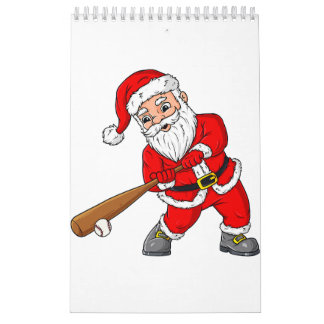 Weihnachtsmann Baseball Pitcher Boys Kinder T Kalender