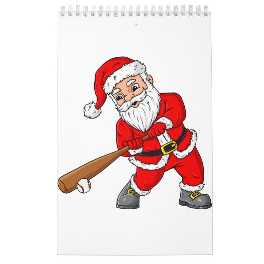 Weihnachtsmann Baseball Pitcher Boys Kinder T Kalender (Titelbild)
