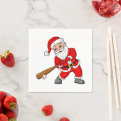 Weihnachtsmann Baseball Pitcher Boys Kinder T Serviette (Beispiel)