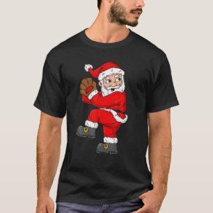 Weihnachtsmann Baseball Pitcher Boys Kinder T T-Shirt