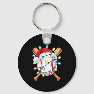 Weihnachtsmann Baseballspieler Weihnachtsmann Hut Schlüsselanhänger