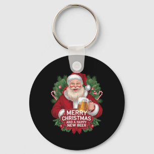 Weihnachtsmann Beer Drinker Geschenk Frohe Weihnac Schlüsselanhänger