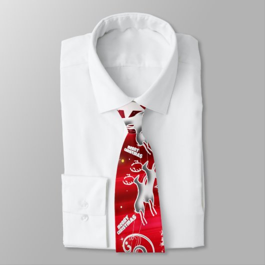 Weihnachtsmann bei der Arbeit Krawatte (Gebunden)