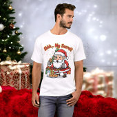 Weihnachtsmann beim Kekse stehlen erwischt Lustige T-Shirt