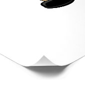 Weihnachtsmann beim Lesen Poster (Ecke)