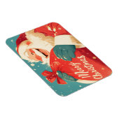 Weihnachtsmann bereitet Weihnachtsgeschenke vor Magnet (Rechte Seite)