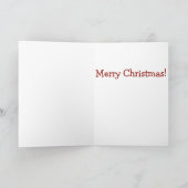 Weihnachtsmann Bernhardiner Karte (Innenseite)