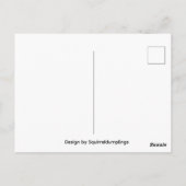 Weihnachtsmann Bernhardiner Postkarte (Rückseite)
