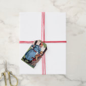 Weihnachtsmann bestraft Kind Geschenkanhänger (Mit Garn)