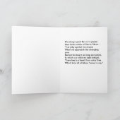 Weihnachtsmann-Besuche Feiertagskarte (Innenseite)