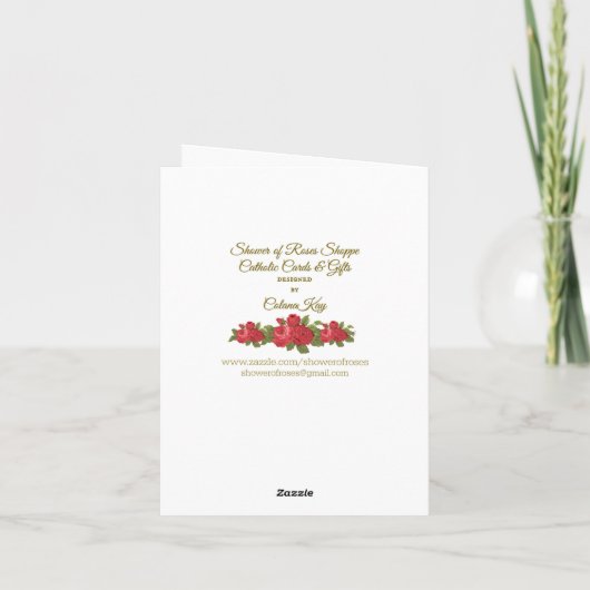 Weihnachtsmann besucht Kind zu Weihnachten (Rückseite)