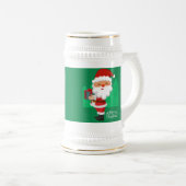 WEIHNACHTSMANN BIERGLAS (VorderseiteRechts)