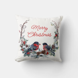 Weihnachtsmann Birds Throw Kissen