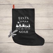 Weihnachtsmann bitte hier anhalten für Weihnachten Kleiner Weihnachtsstrumpf