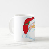 Weihnachtsmann-Blinzeln Kaffeetasse (Vorderseite Links)