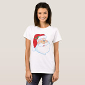 Weihnachtsmann-Blinzeln T-Shirt (Vorne ganz)