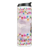 Weihnachtsmann Boston Terrier Dog Thermosbecher (Nach links gedreht)