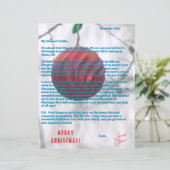 Weihnachtsmann-Briefe Rot Grün Weihnachtsbaumanhän (Stehend Vorderseite)