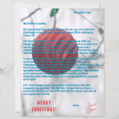 Weihnachtsmann-Briefe Rot Grün Weihnachtsbaumanhän (Vorderseite)
