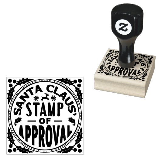 Weihnachtsmann-Briefmarke der Genehmigung Funny v2 Gummistempel (Stempel)
