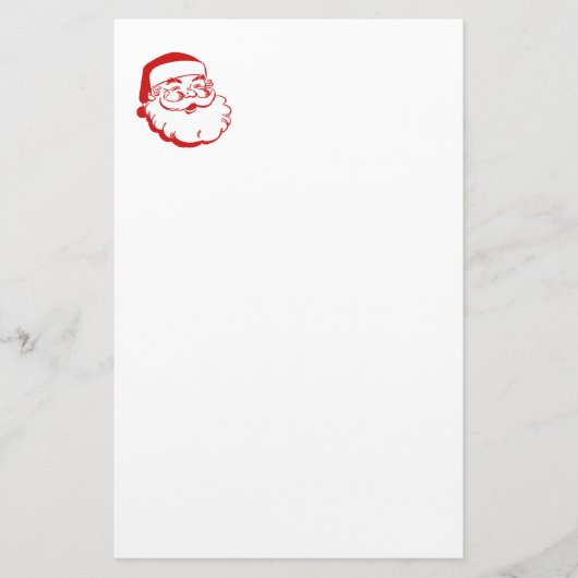 Weihnachtsmann Briefpapier (Vorderseite)