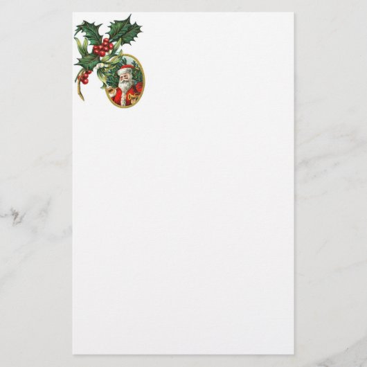 Weihnachtsmann Briefpapier (Vorderseite)
