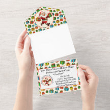 Weihnachtsmann Business Card Holiday Magie
