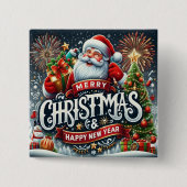 Weihnachtsmann Button (Vorderseite)