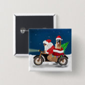 Weihnachtsmann Button (Vorne & Hinten)