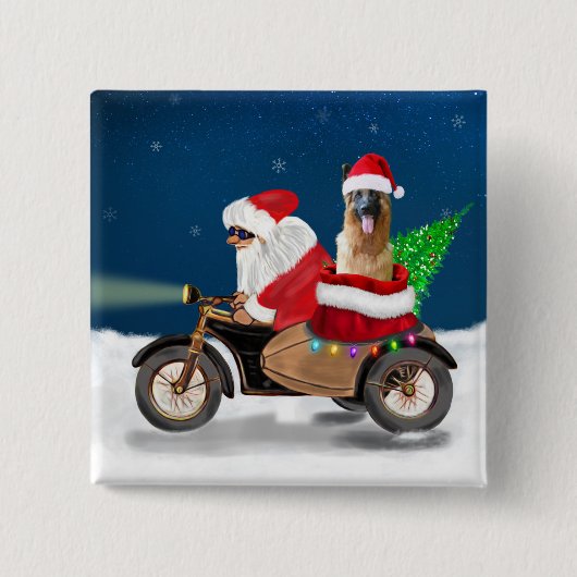 Weihnachtsmann Button (Vorderseite)