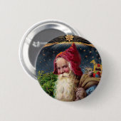 Weihnachtsmann Button (Vorne & Hinten)