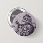 Weihnachtsmann Button (Vorne & Hinten)
