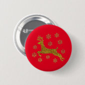 Weihnachtsmann Button (Vorne & Hinten)