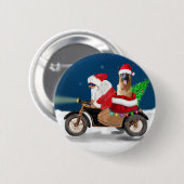Weihnachtsmann Button (Vorne & Hinten)