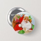 Weihnachtsmann Button (Vorne & Hinten)