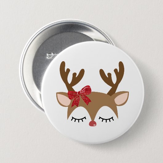 Weihnachtsmann Button (Vorne & Hinten)