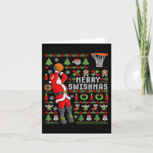 Weihnachtsmann-Bysketbyll-Spieler - Slam Dunk Ugly Karte