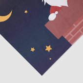 Weihnachtsmann Cartoon Weihnachten Nacht den Kamin Seidenpapier (Ausschnitt)