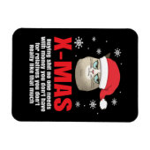 Weihnachtsmann Chat Lover Spaß Grinch Magnet (Horizontal)