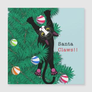 Weihnachtsmann! Chat Weihnachtskarte lustig Magnetkarte