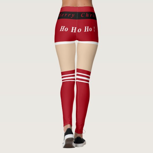 Weihnachtsmann Claus Funny Leggings (Rückseite)