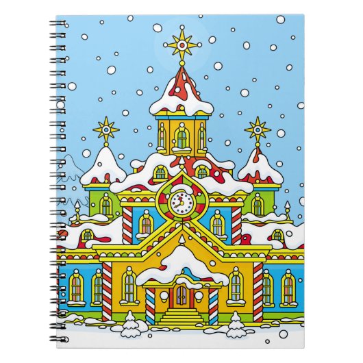 Weihnachtsmann,Claus,Haus,Winter,Frost,gr Notizblock (Vorderseite)
