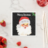 Weihnachtsmann Claus HO HO HO Serviette (Beispiel)